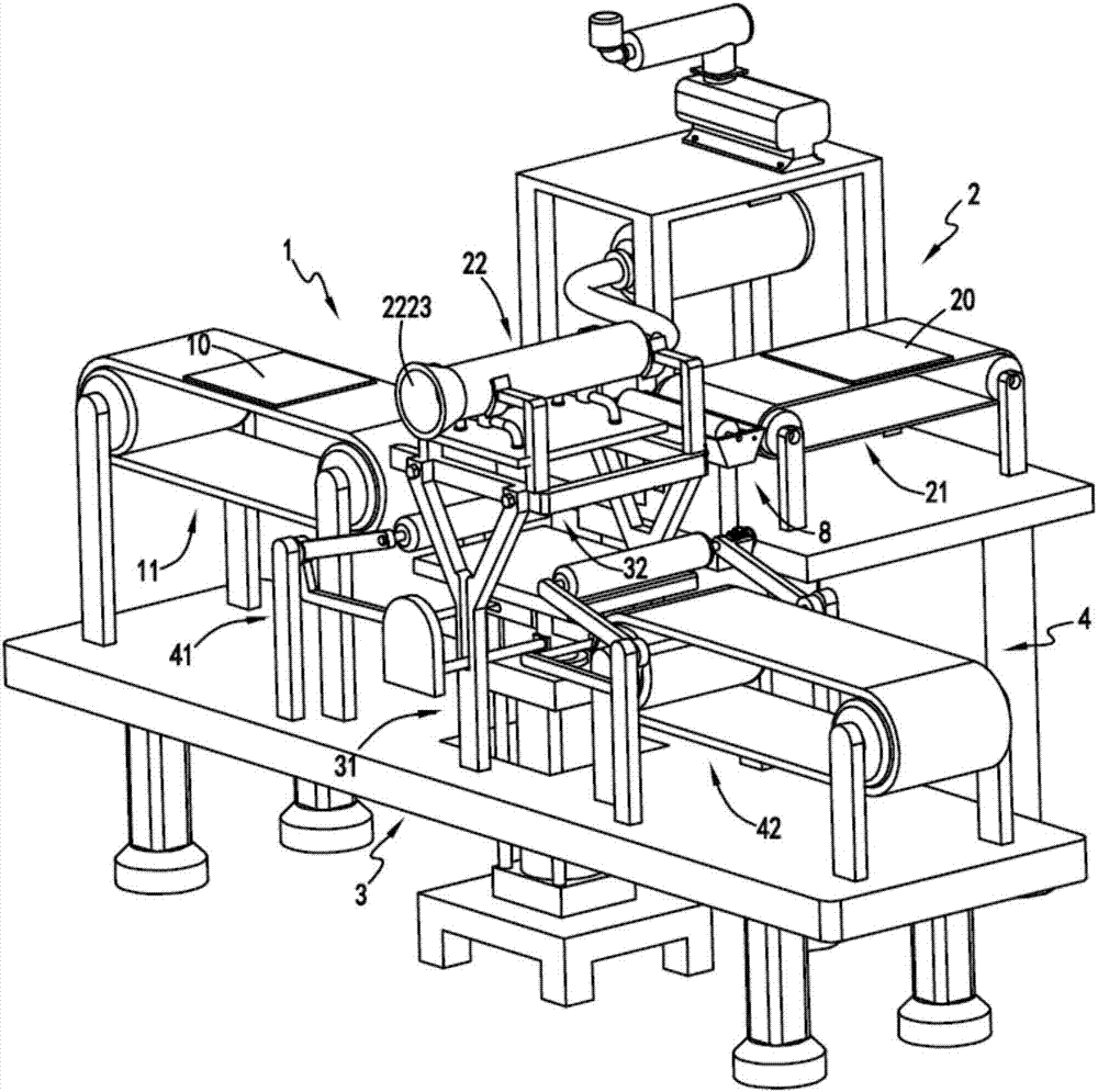 Plate adhering and automatic-outputting device