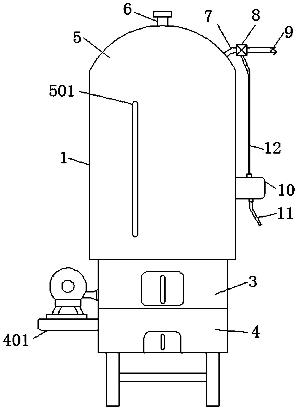 Water supply device for steam boiler