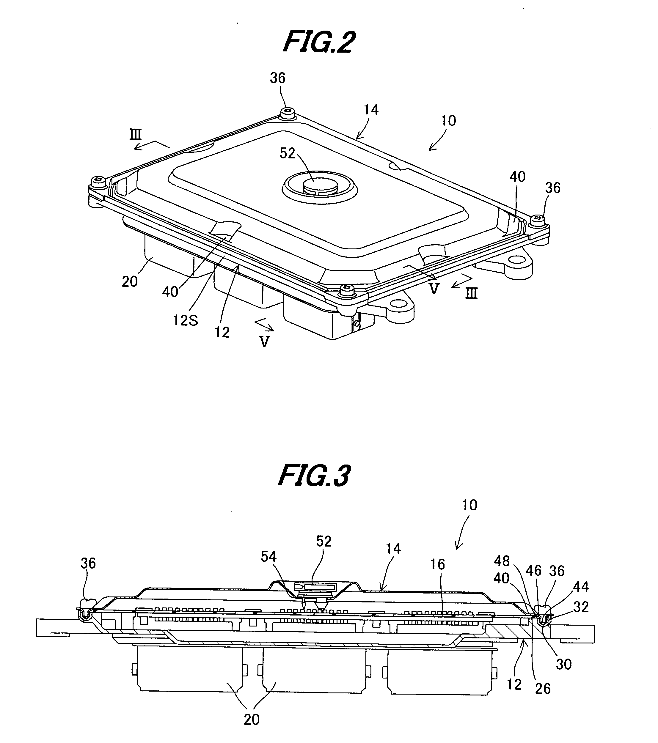 Housing case for electronic circuit board