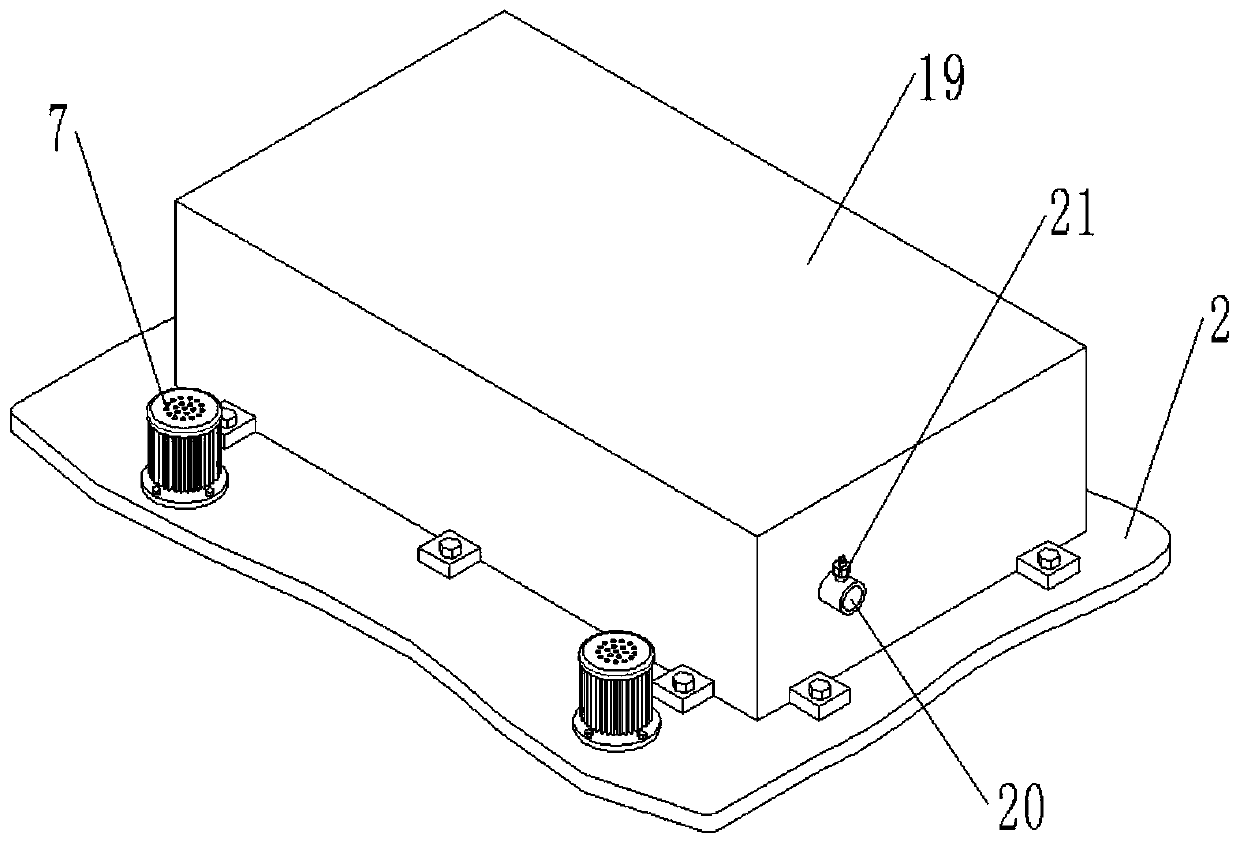 Air cooling device for battery of new energy automobile