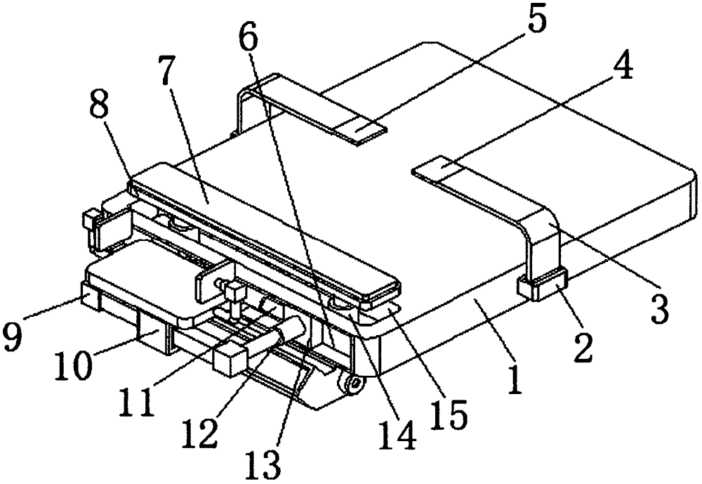 Adjustable anterior-cervical-operation position fixing device for spine surgery