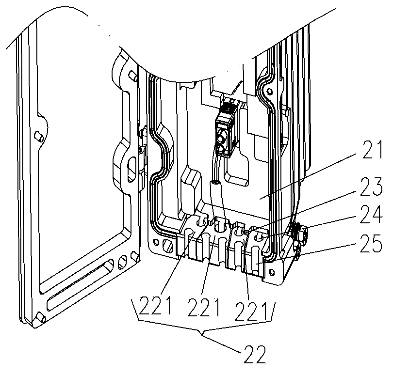 BBU wire distribution cavity