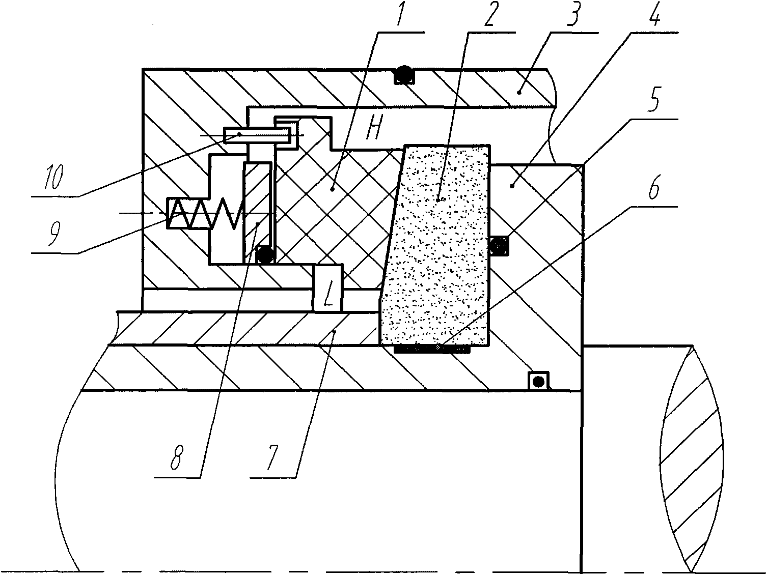 Conical surface mechanical sealing device