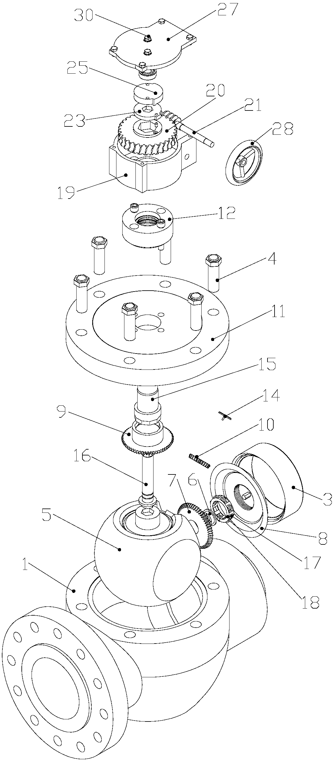 Forced sealing ball valve