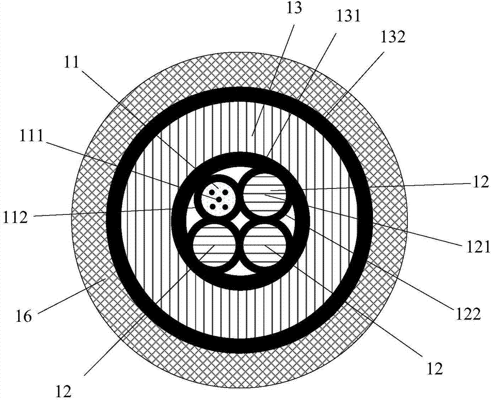 Optical cable and coaxial optical cable