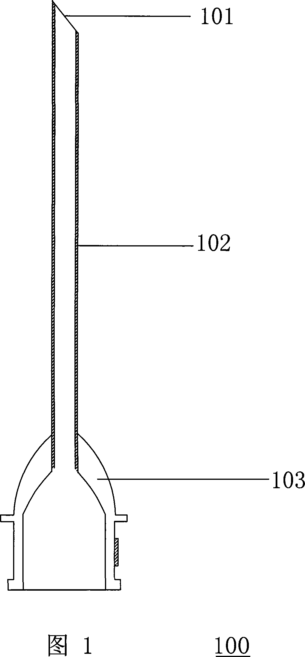 Deep vein puncture device