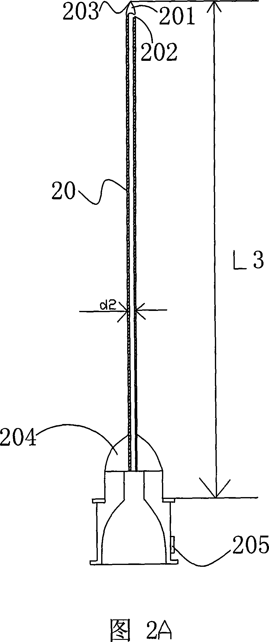 Deep vein puncture device