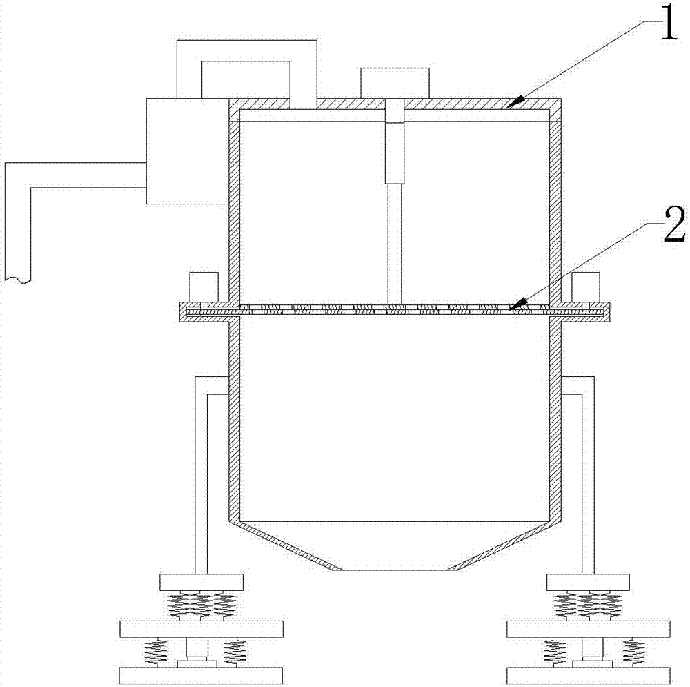 Mortar vibrating screen device for concrete wet screening