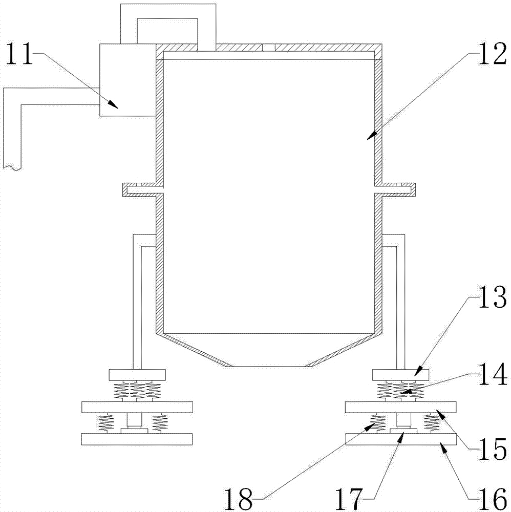 Mortar vibrating screen device for concrete wet screening