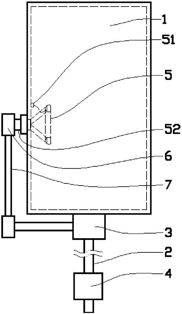 Screw rod drive type lift with annular handrail