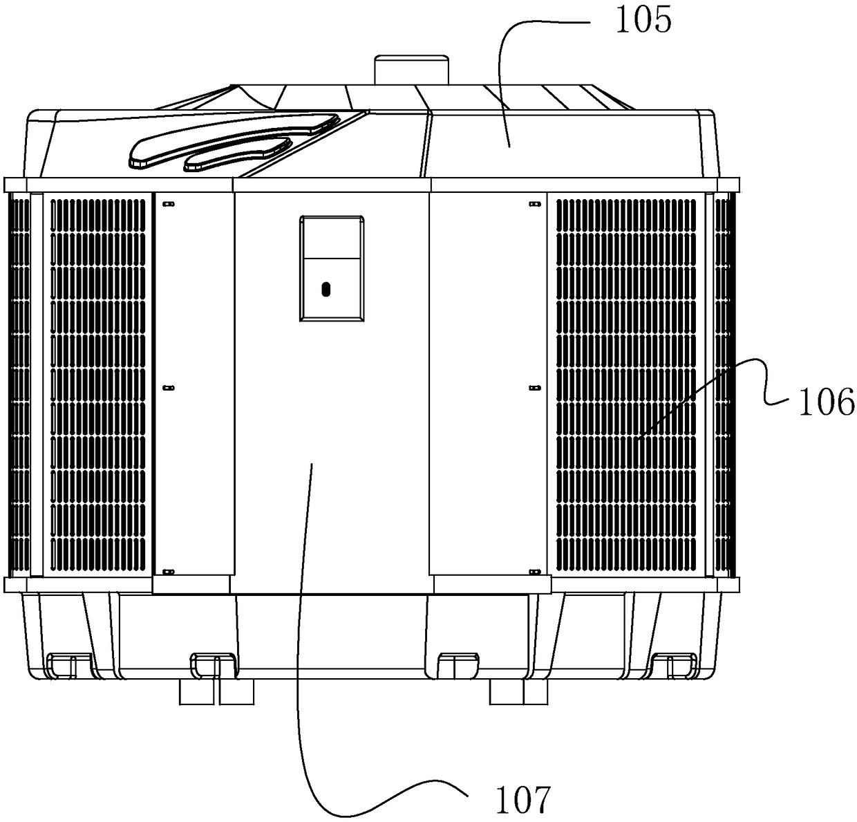 An integrated structural refrigerator