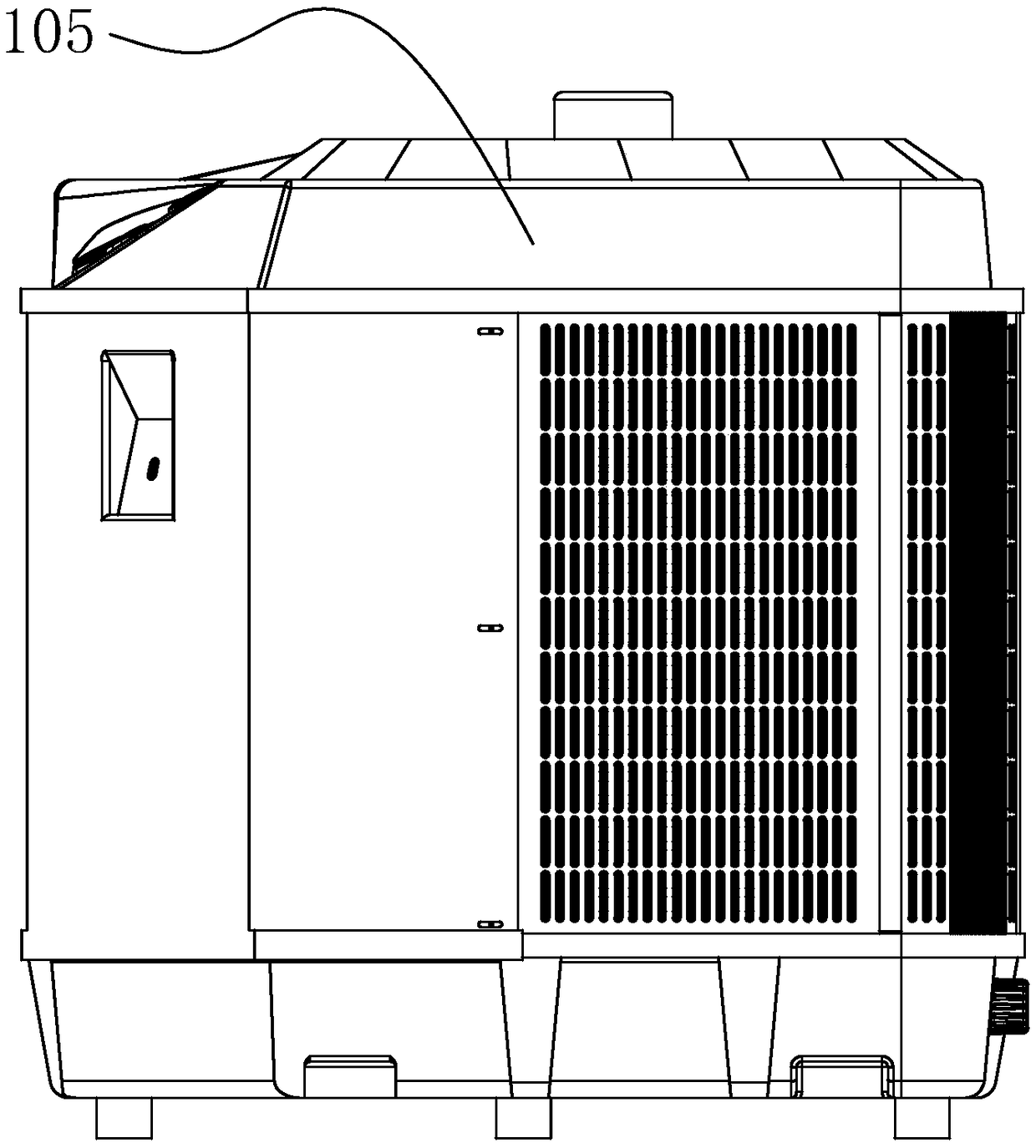 An integrated structural refrigerator