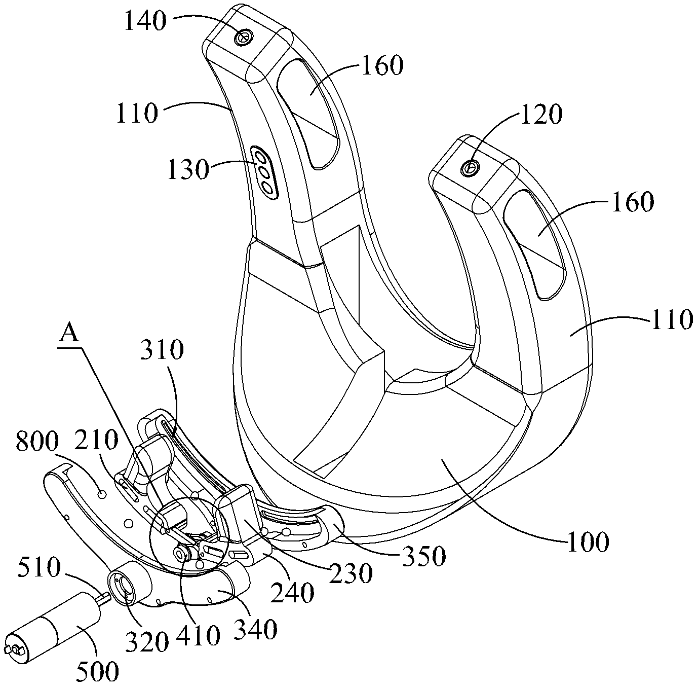 Kneading-type neck massager