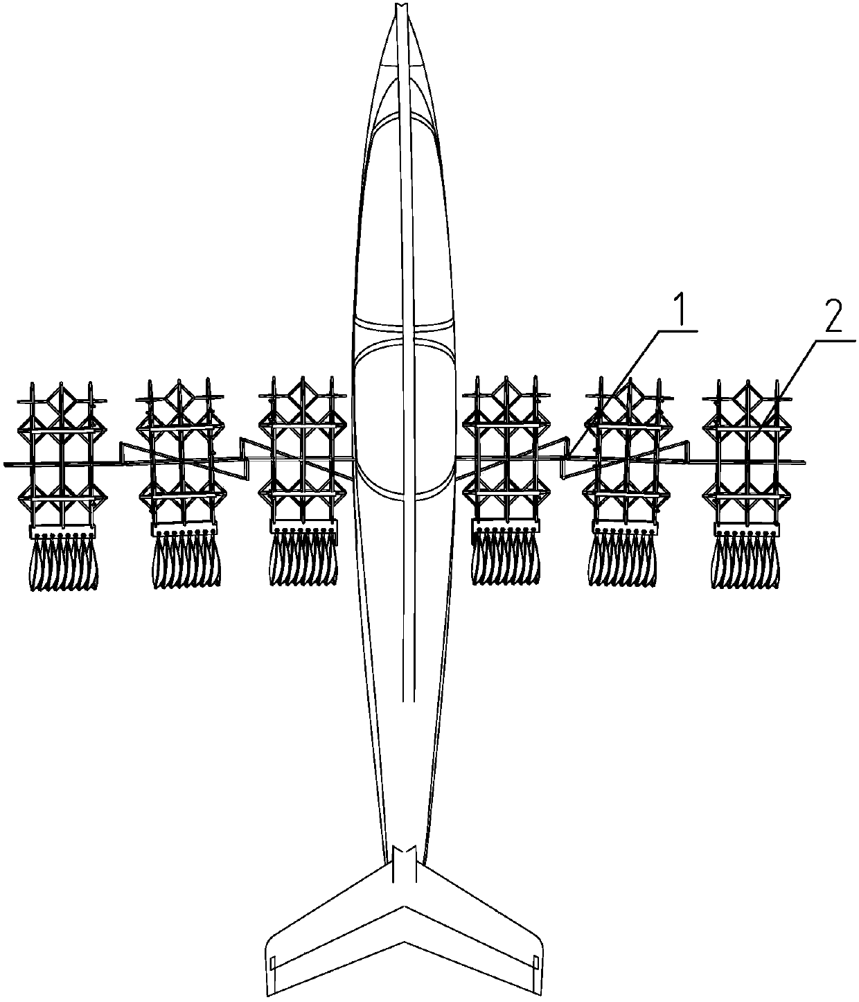 Variable sweepback wing based on bionics