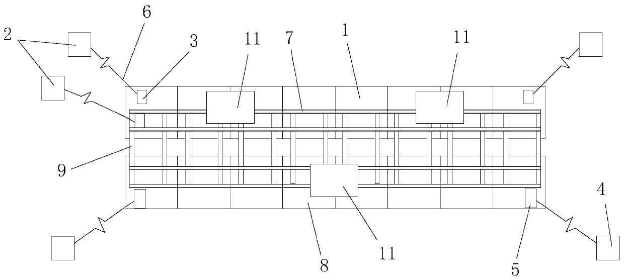 Construction method of deep-water foundation with long-span continuous beam adjacent to existing line