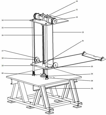 Servo motor type undercarriage retractile follow-up loading system and loading method of loading system