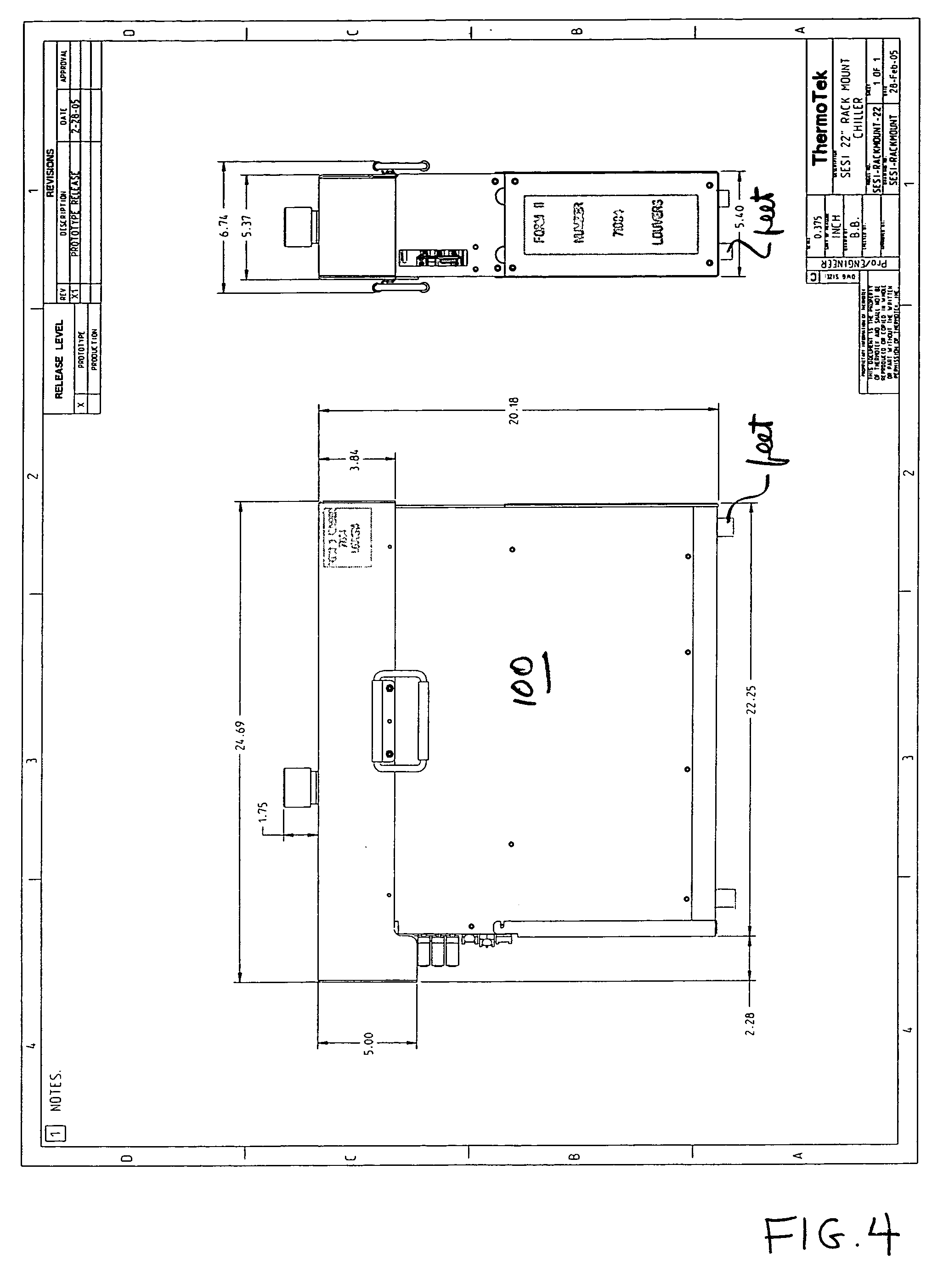 Thermal control system for rack mounting