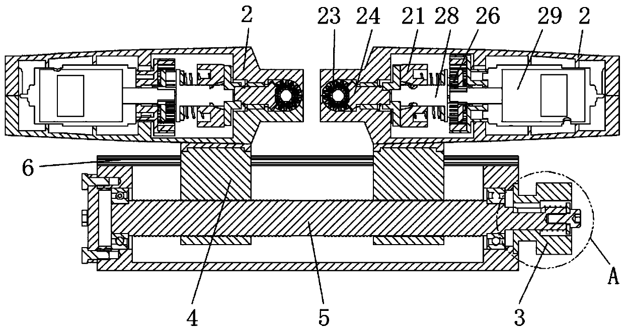 Double-head impact screwdriver device