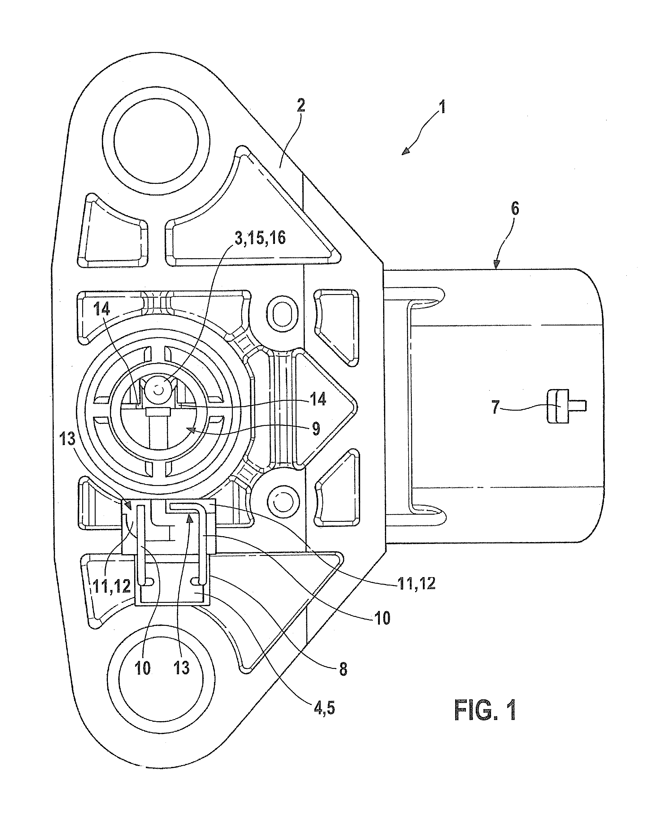 Device for recording the pressure and the temperature in an intake manifold of an internal combustion engine