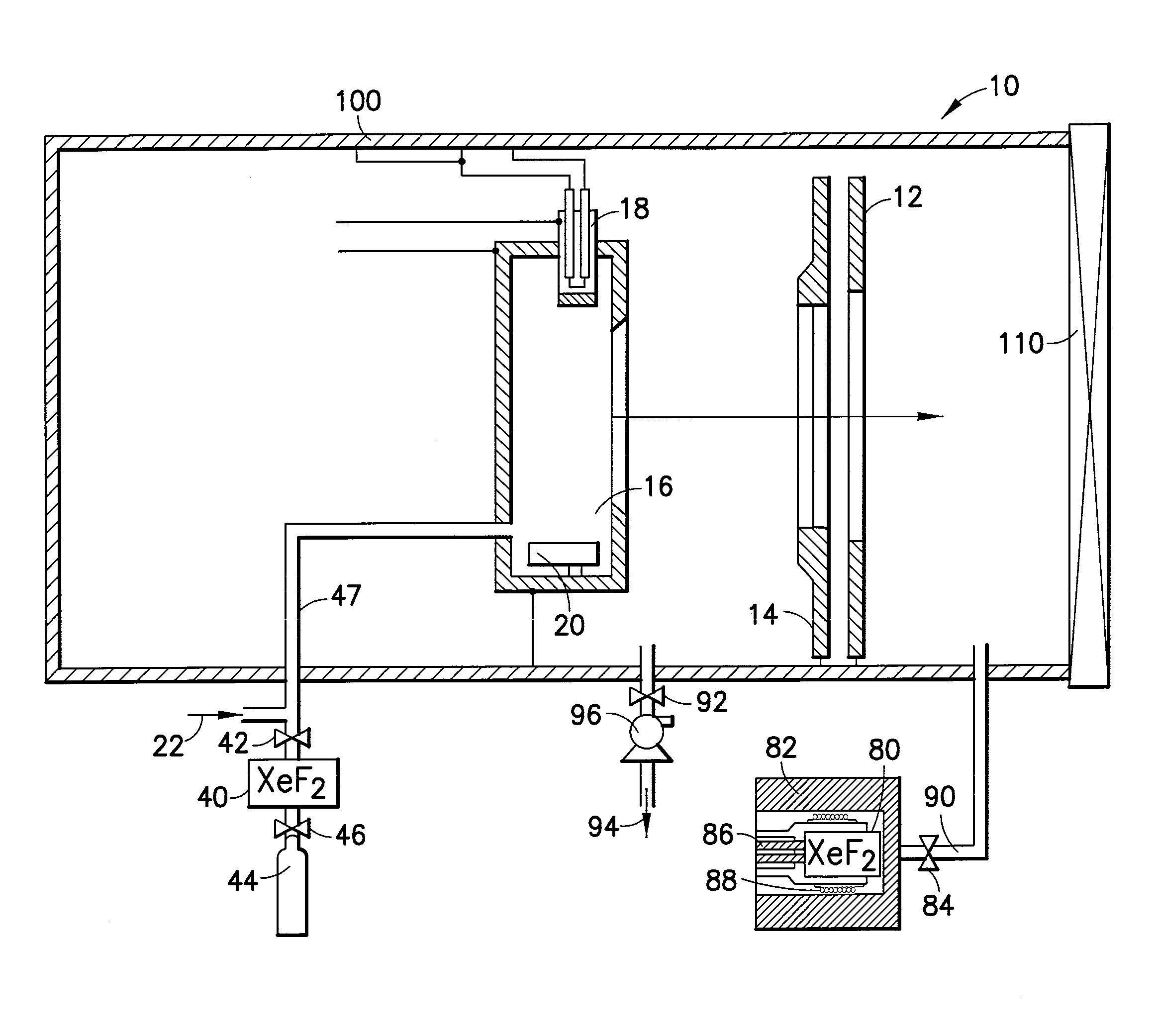 Cleaning of semiconductor processing systems