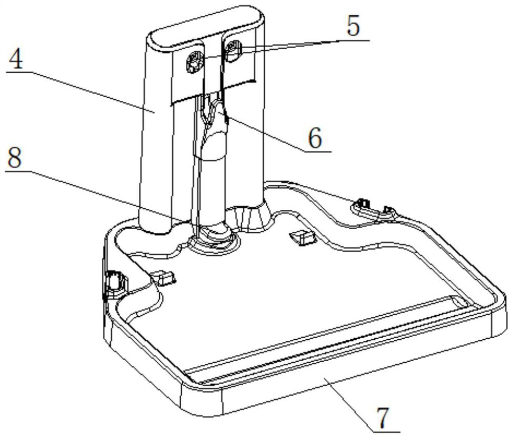 Waterproof charging base mechanism