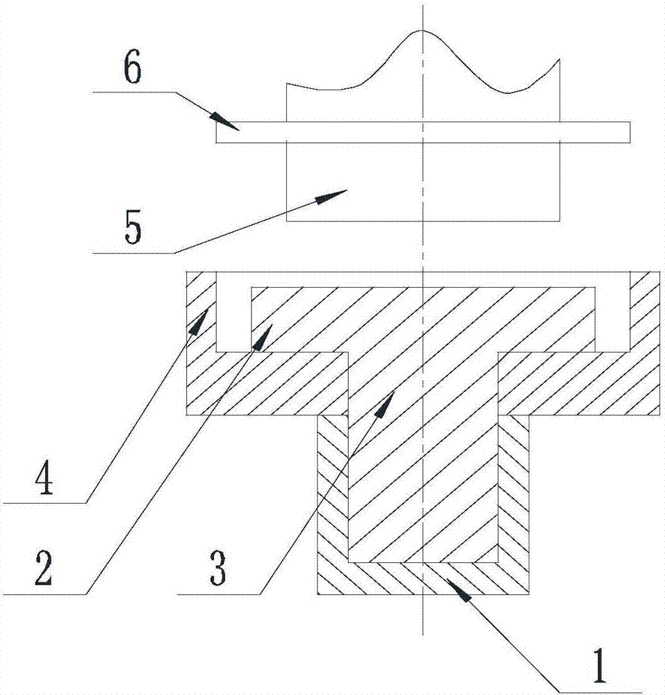 Machining method for inside hexagonal bolt