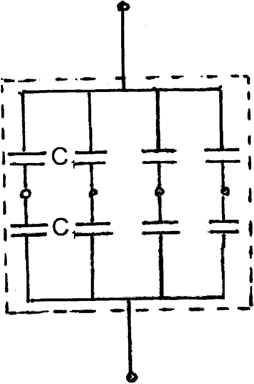 High-insulativity, high-precision and environment-friendly capacitive divider