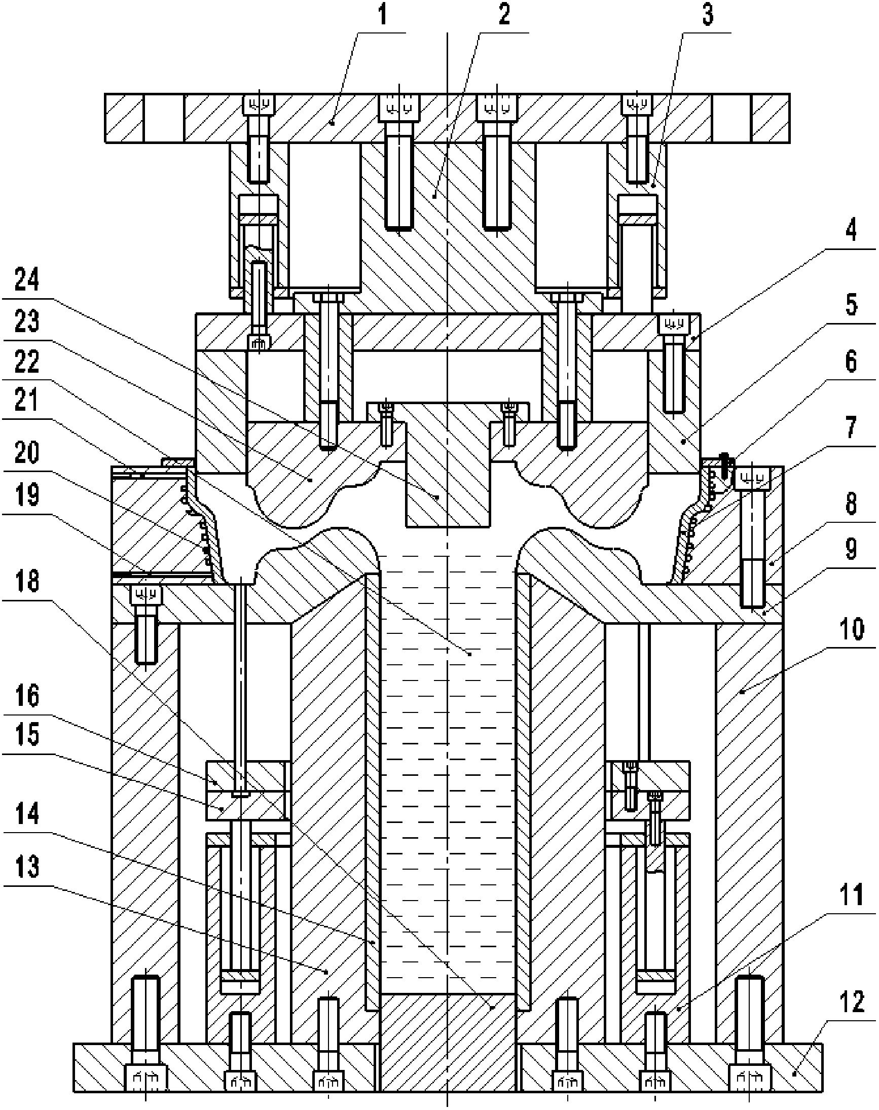 S-shaped spoke plate track wheel blank cast and casting method thereof