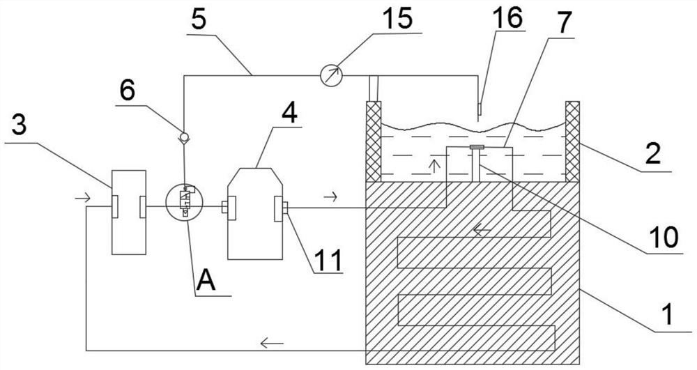 A mass concrete cooling water circulation and construction method