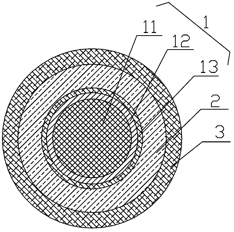 Silver-copper-coated aluminum alloy cable