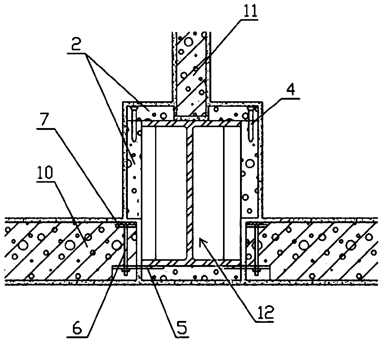 High-performance autoclaved aerated concrete integrated board external wall structure for fabricated buildings