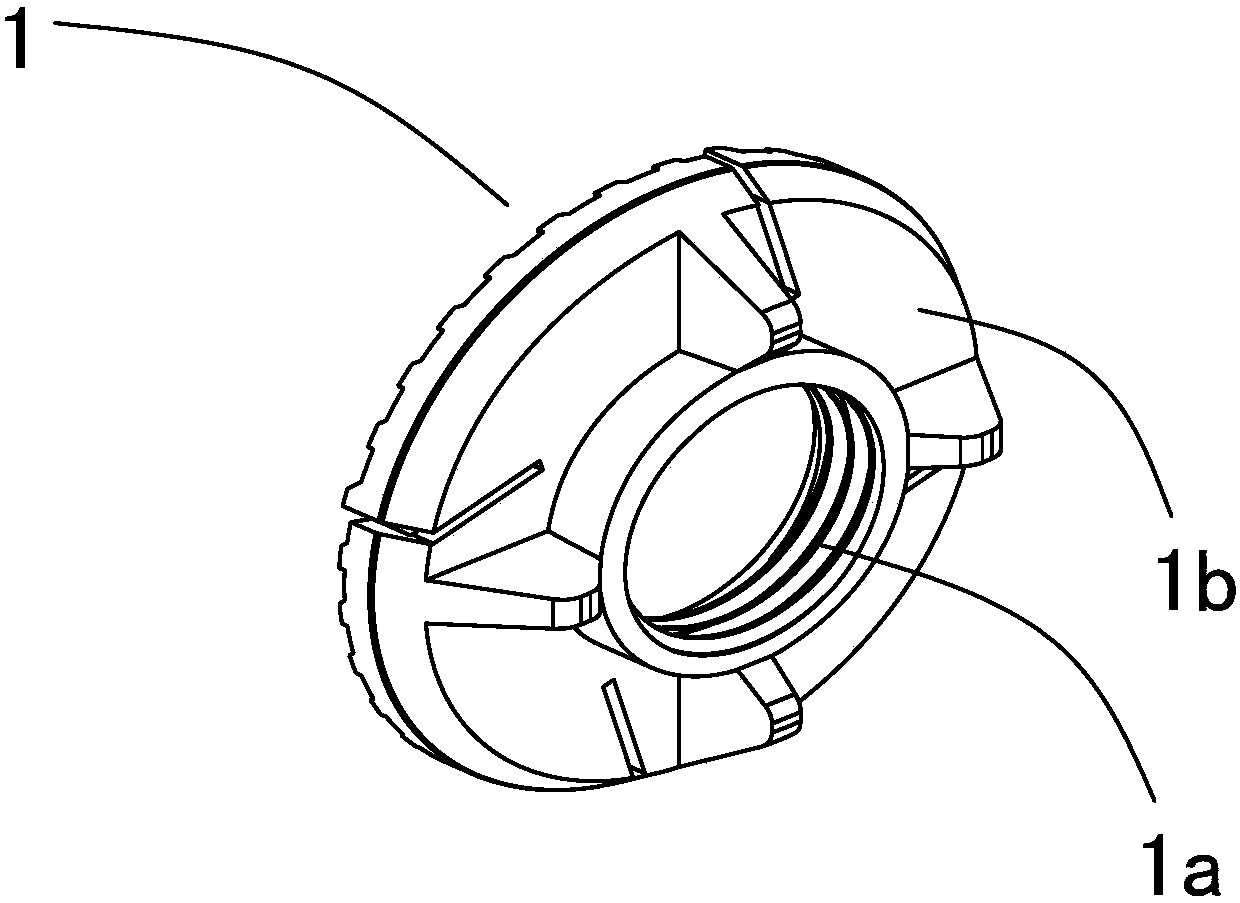 Nut type anti-off mounting bracket