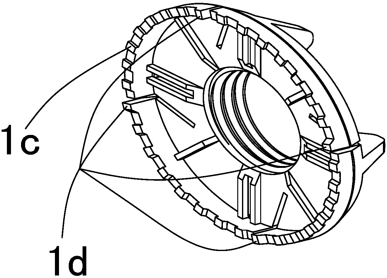 Nut type anti-off mounting bracket