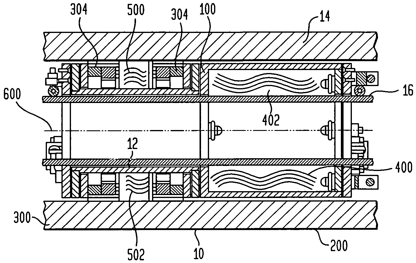 In-situ plasma cleaning device for cylindrical surfaces