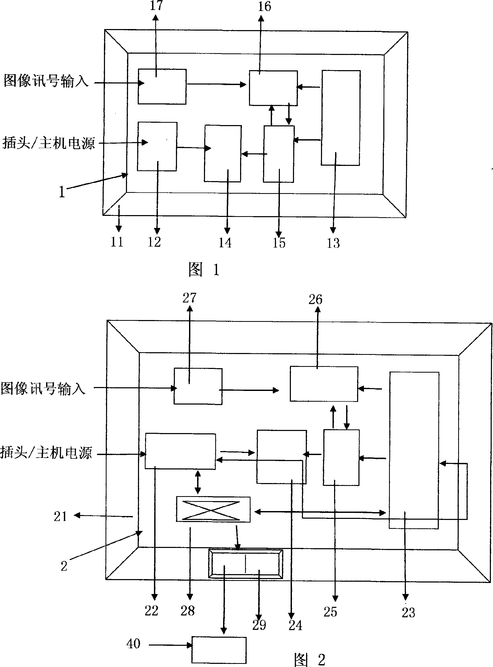 Atom power supply system for display