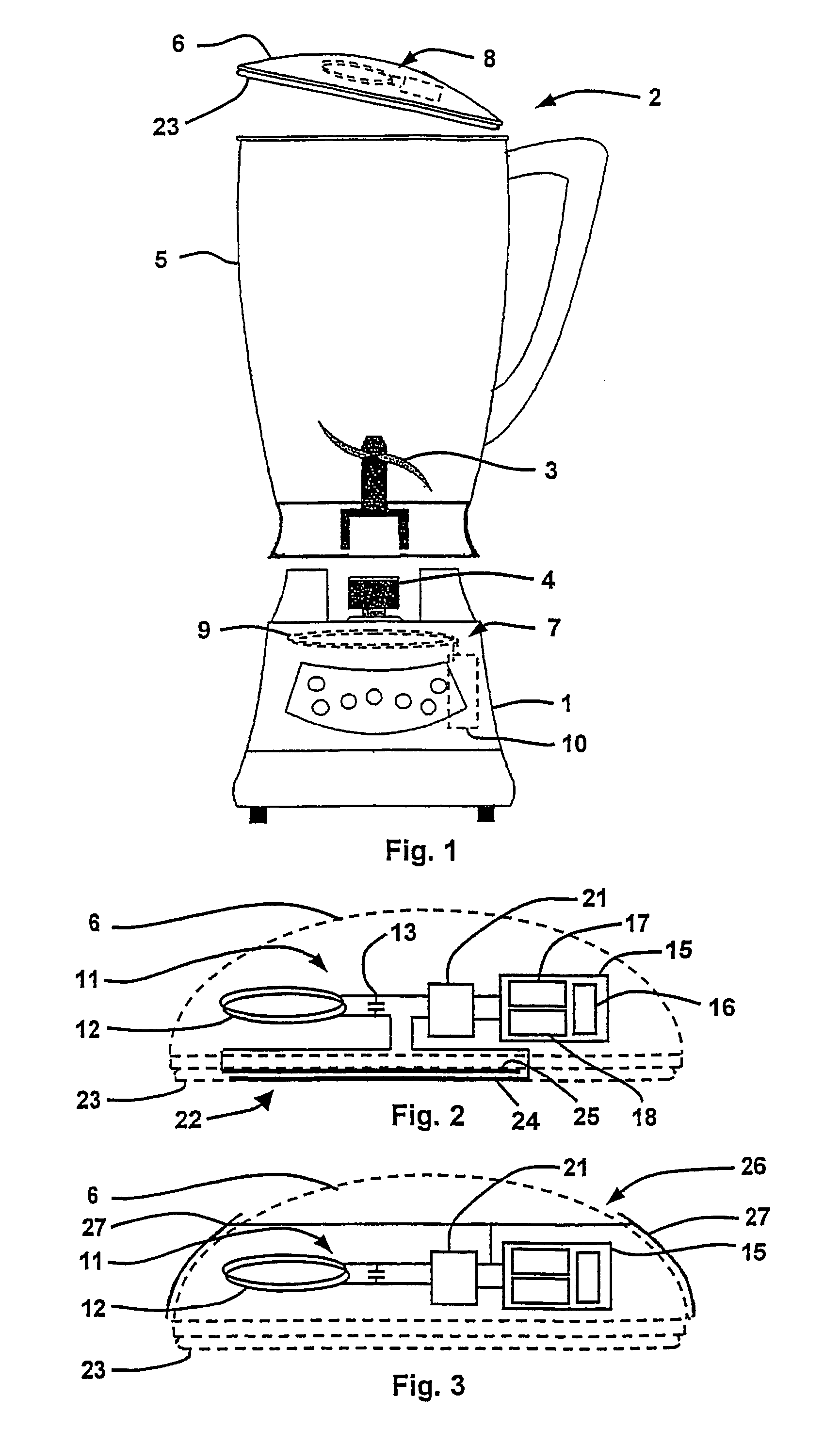 Safety device for electric household appliances