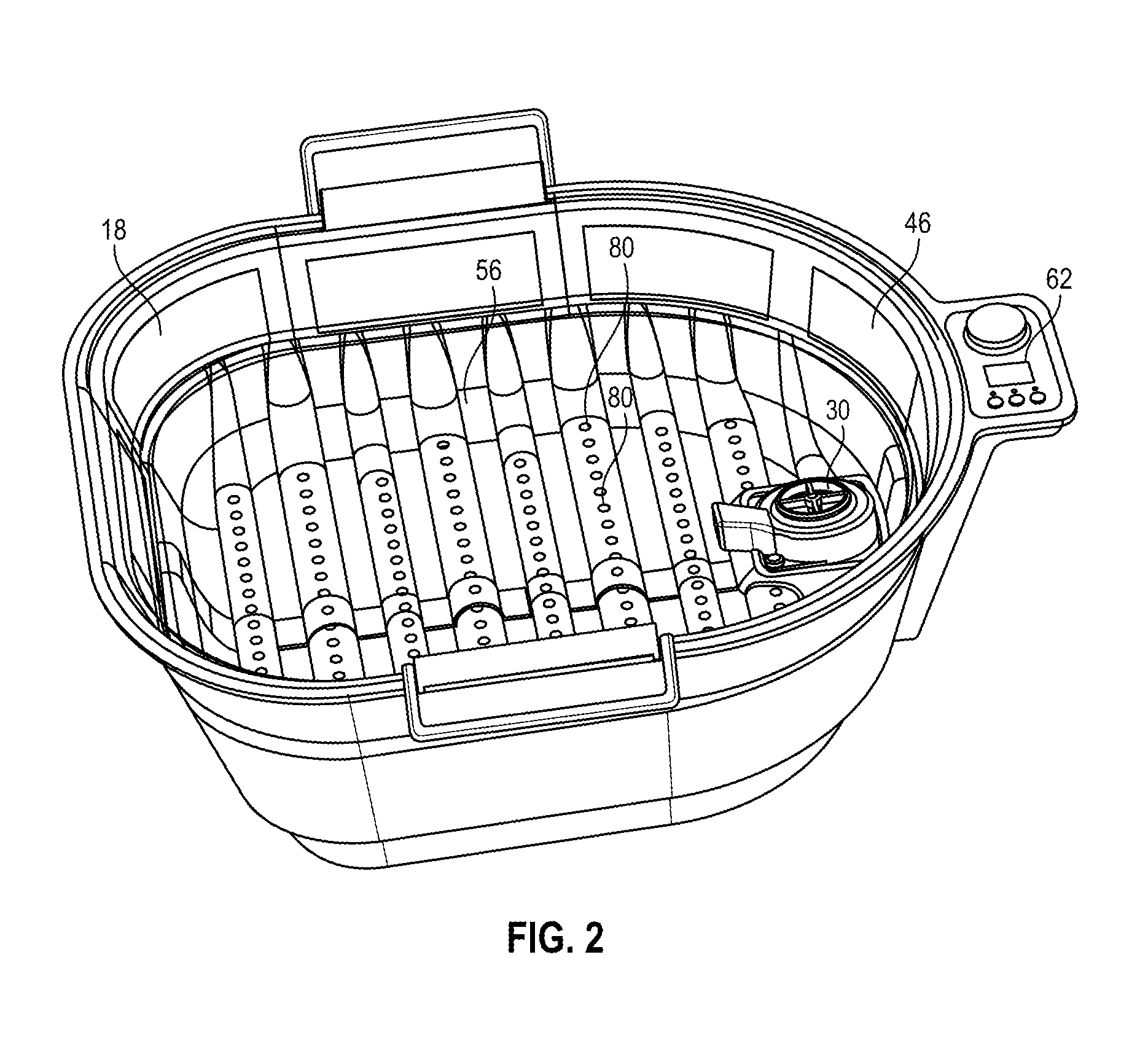 Soaking basin having magnetic jet