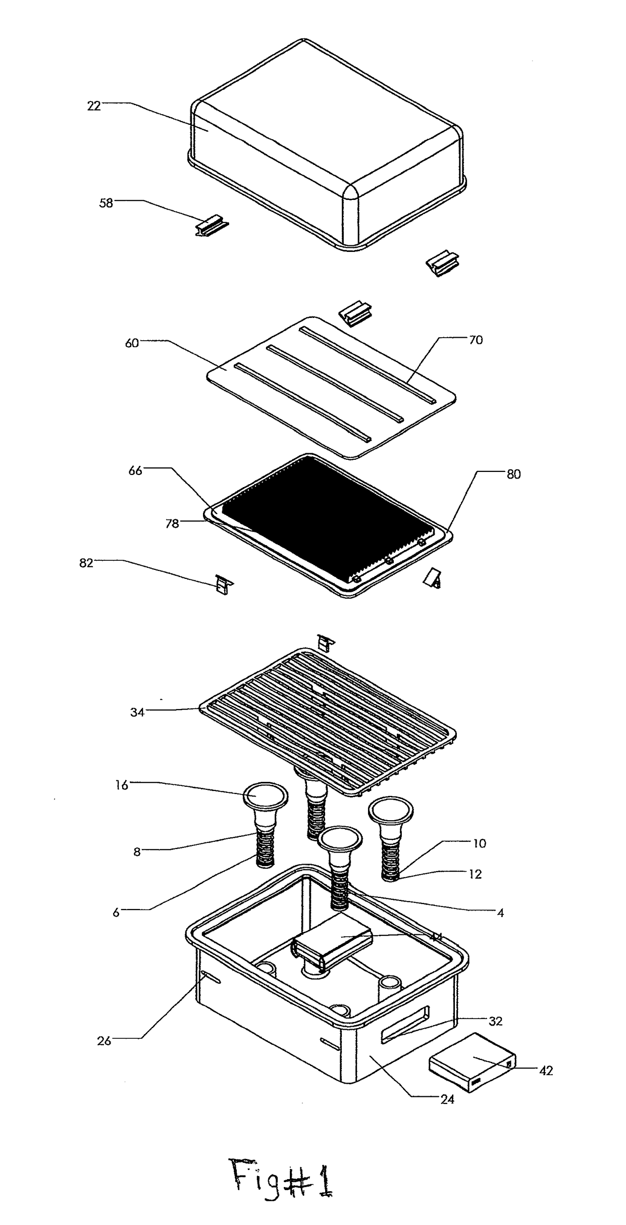 Apparatus for Food Degreasing/Warming