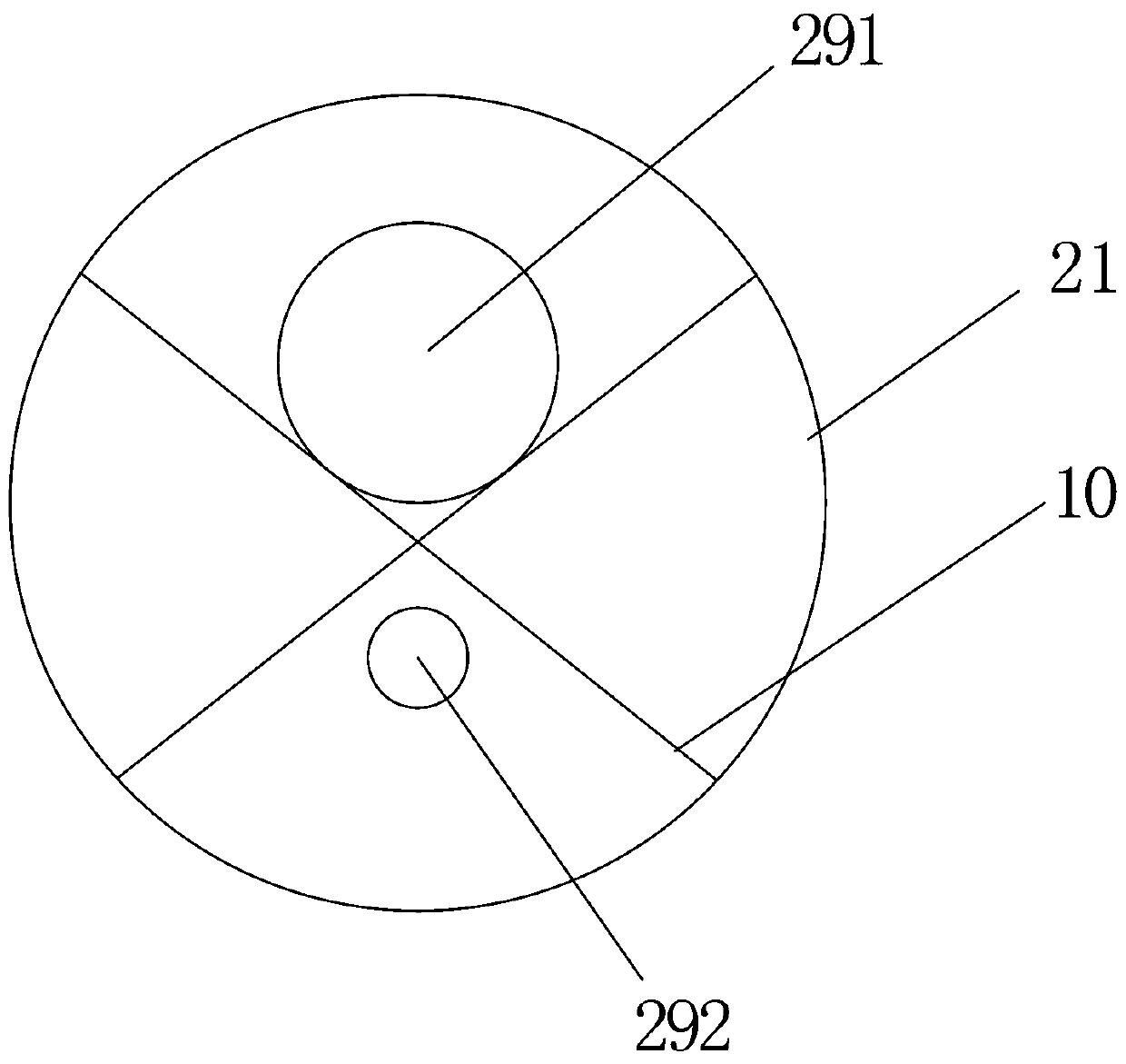 Modular rotary sponge body device based on synchronous sewage interception and cleaning