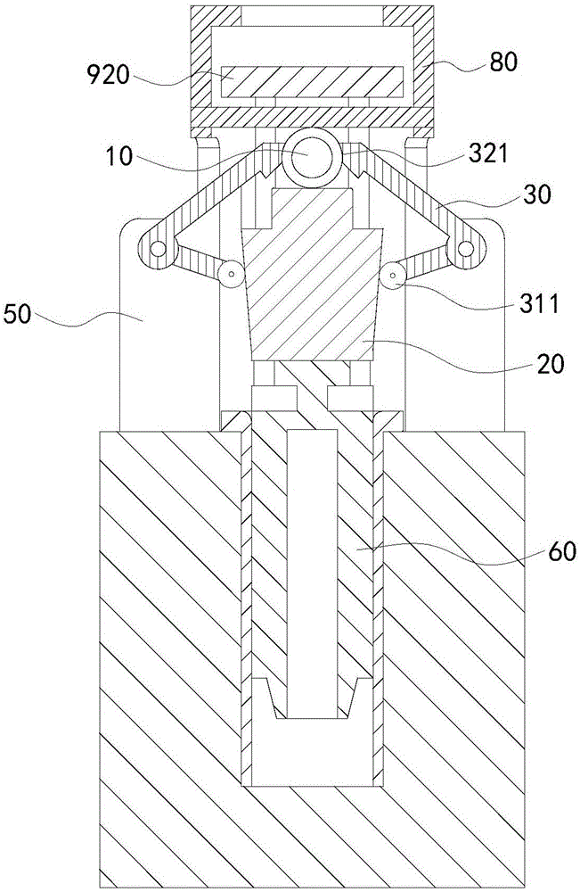 Material distribution machine and hose clamping valve thereof