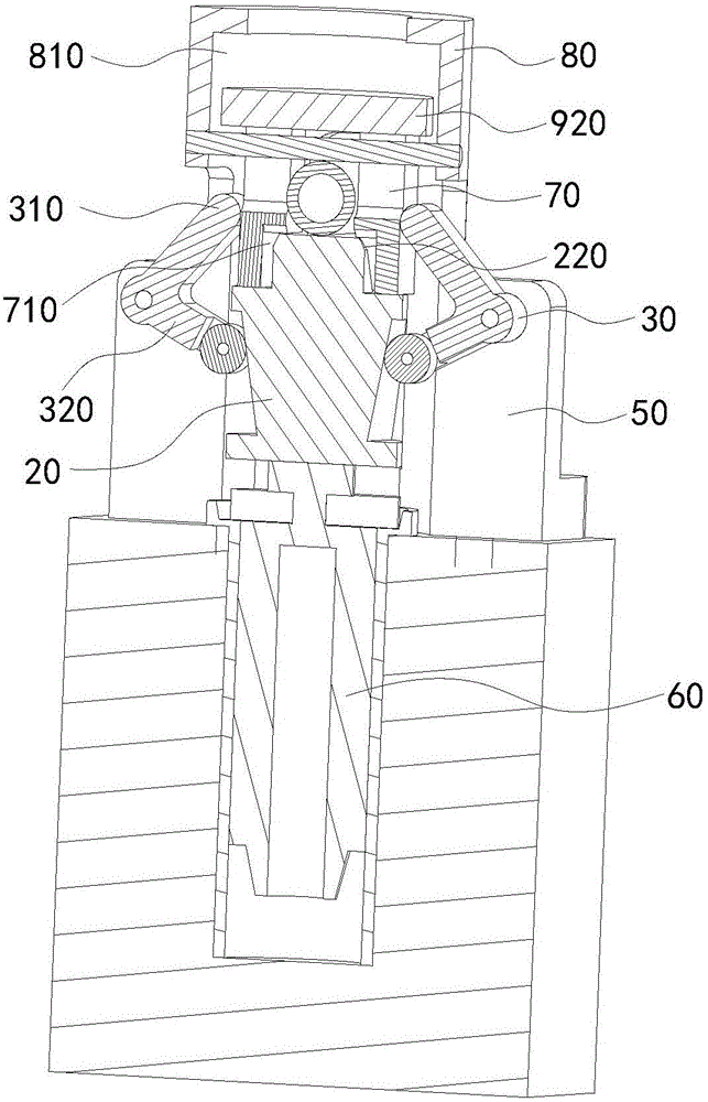 Material distribution machine and hose clamping valve thereof