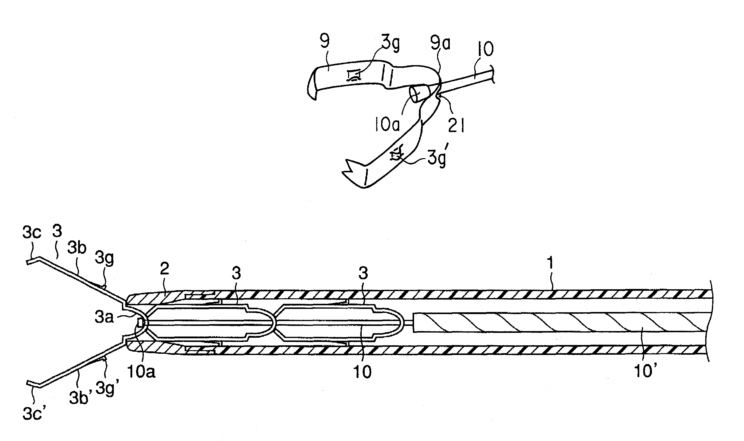 Apparatus for ligating living tissues