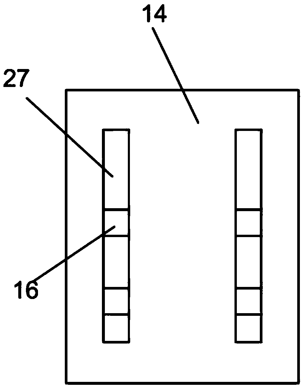 Machining-use efficient derusting device for surface of steel plate