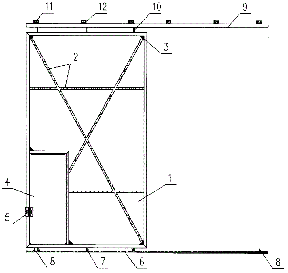 FRP soundproof door