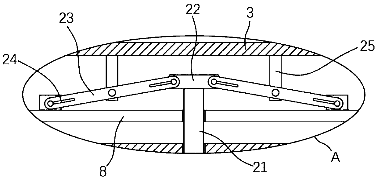 Injection mold structure of highlight traceless automobile plastic product