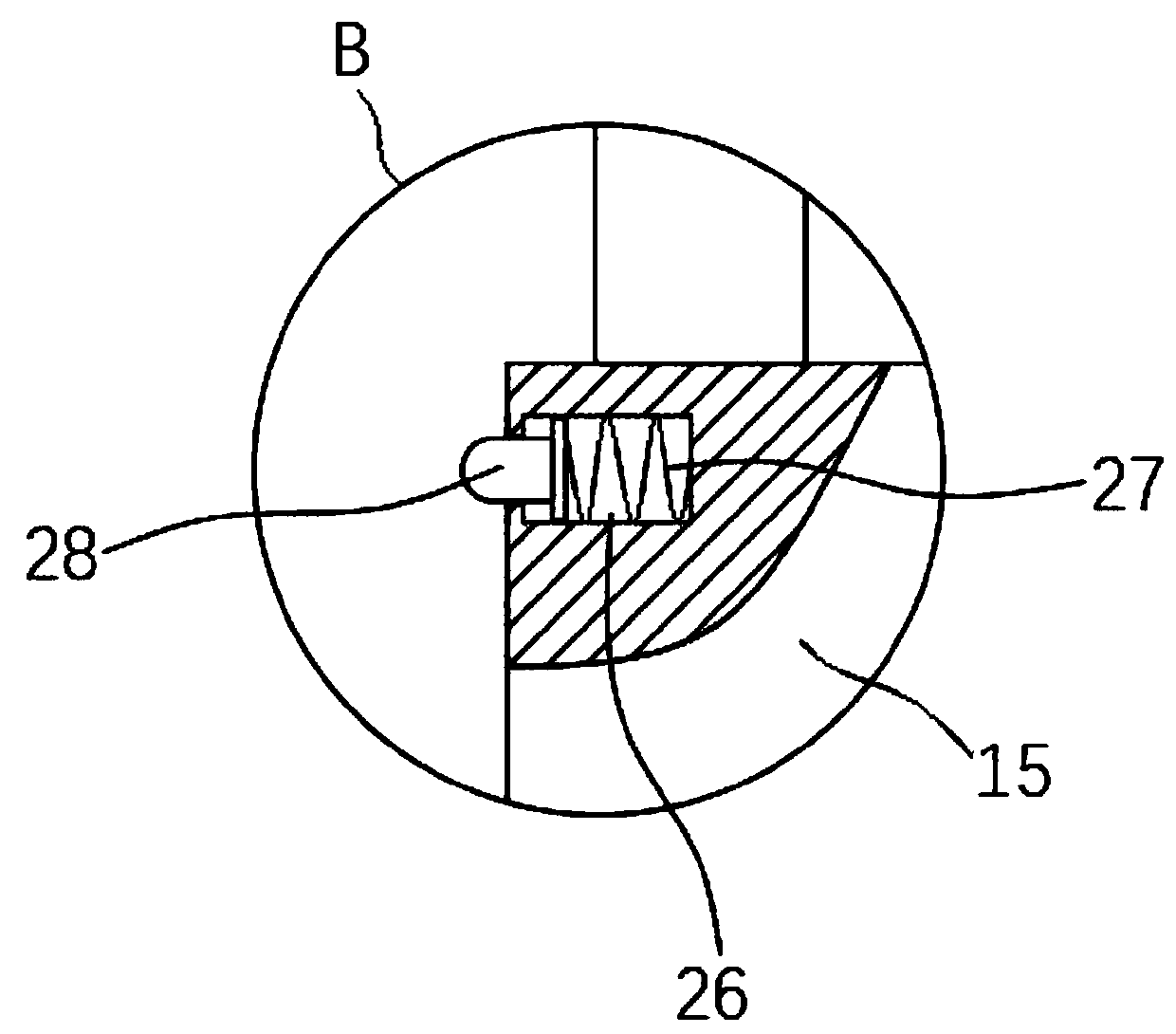 Injection mold structure of highlight traceless automobile plastic product