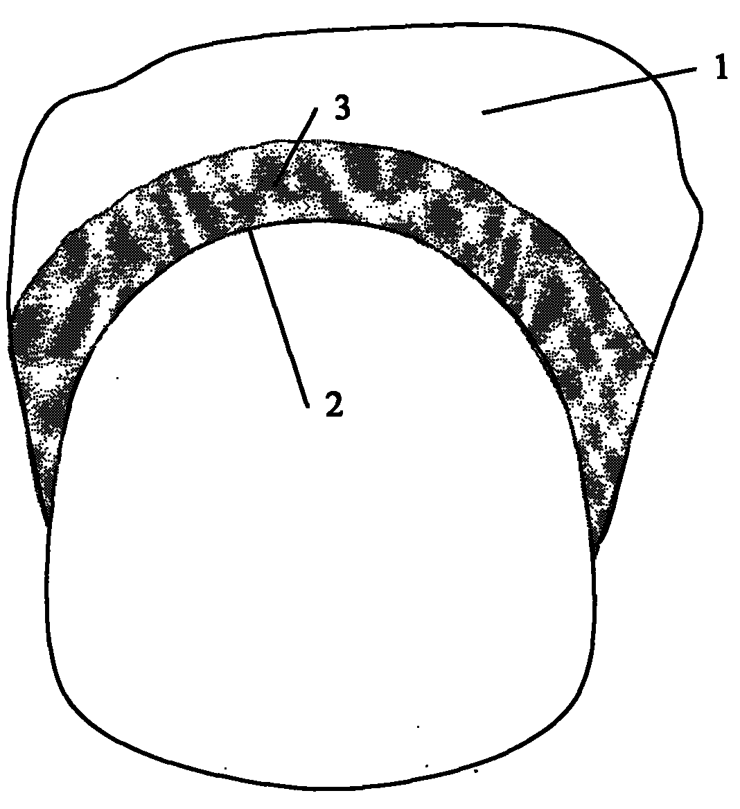 Method for grouting polymers for tunnel protection