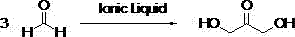 Method for preparing 1,3-dihydroxyacetone through formaldehyde condensation reaction catalyzed by ionic liquid