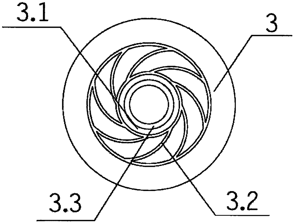 Injection pump with inner flow guide structure