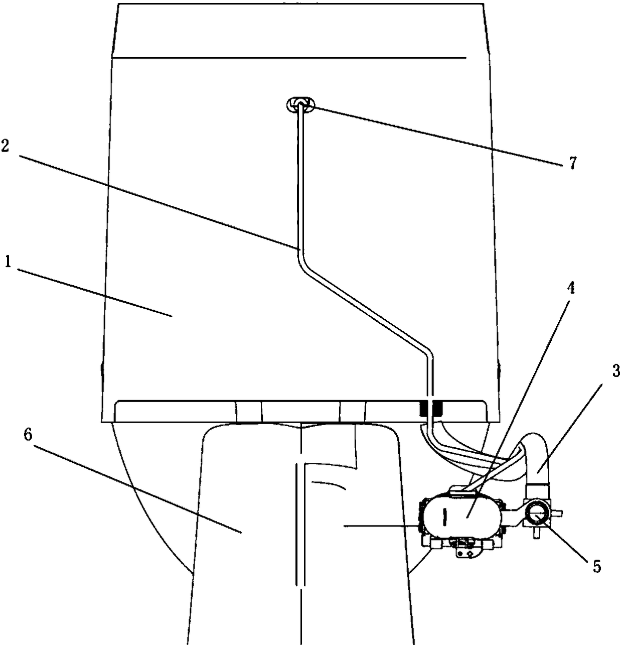 Power supply structure, water tank and toilet